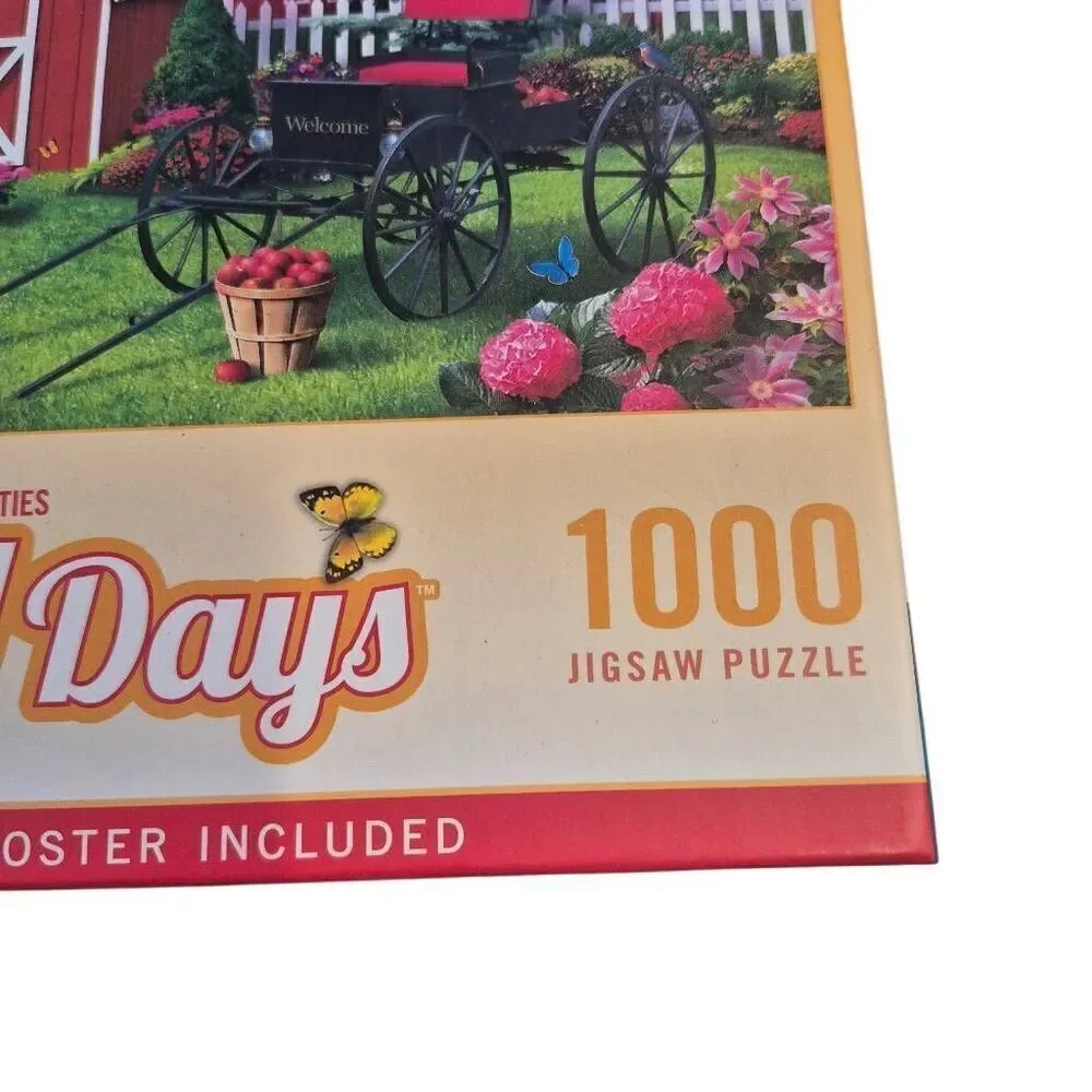 Master Pieces Lazy Days Barnyard Beauties 1000 pc Jigsaw Puzzle